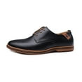 thumbnail image 6 of Kayannuo Mens Dress Shoe Back to School Prom Mens Shoes Men's Fashion Casual Solid Lace Up Leather Wedding Shoes Male Business Shoes, 6 of 7
