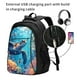 thumbnail image 2 of Balery Colorful Underwater Plant Turtle Mochila con carga USB para hombre y mujer - Mochila impermeable y antirrobo para portátil con puerto USB para viajes, trabajo, estudios y universidad, 2 of 7