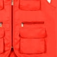 thumbnail image 5 of Blekii Kids Outdoor Utility Fishing Vest Zip up Sleeveless Casual Cargo Jacket Watermelon Red 120, 5 of 6