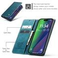thumbnail image 4 of CaseMe Leather for iPhone 15 Case, Flip Wallet Leather Case with Card Holder Magnetic Closure Shockproof Kickstand Protective Phone Cases Cover for iPhone 15,Blue,For iPhone 15, 4 of 12