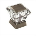 thumbnail image 2 of Amerock BP29460CORB Abernathy Collection Square Knob - Acrylic and Oil Rubbed Bronze, 2 of 4