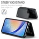 thumbnail image 5 of Funda para Samsung Galaxy A54 5G con tarjetero, funda tipo cartera para hombre y mujer con bloqueo RFID, funda de piel resistente con cierre magnético y función atril, a prueba de golpes, 5 of 9