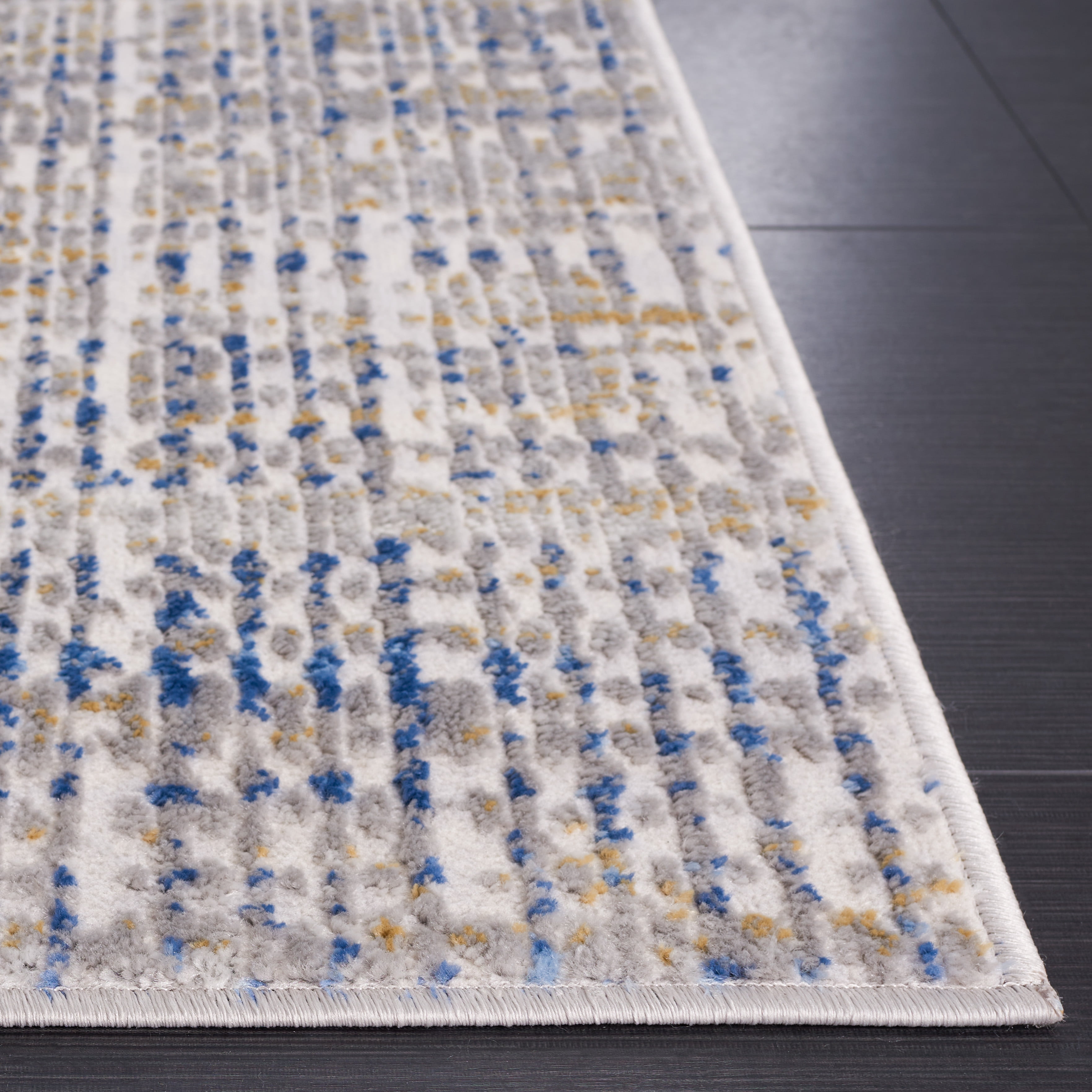 SAFAVIEH Palma Tristen Abstract Runner Rug, Beige/Blue, 2'2" x 9'