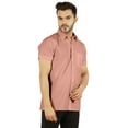 thumbnail image 3 of Bestman SolidÂ&nbsp;Button DownÂ&nbsp;ShirtÂ&nbsp;For MensÂ&nbsp;Loose FitÂ&nbsp;Formal/ Casual Short SleeveÂ&nbsp;Shirt, 3 of 7