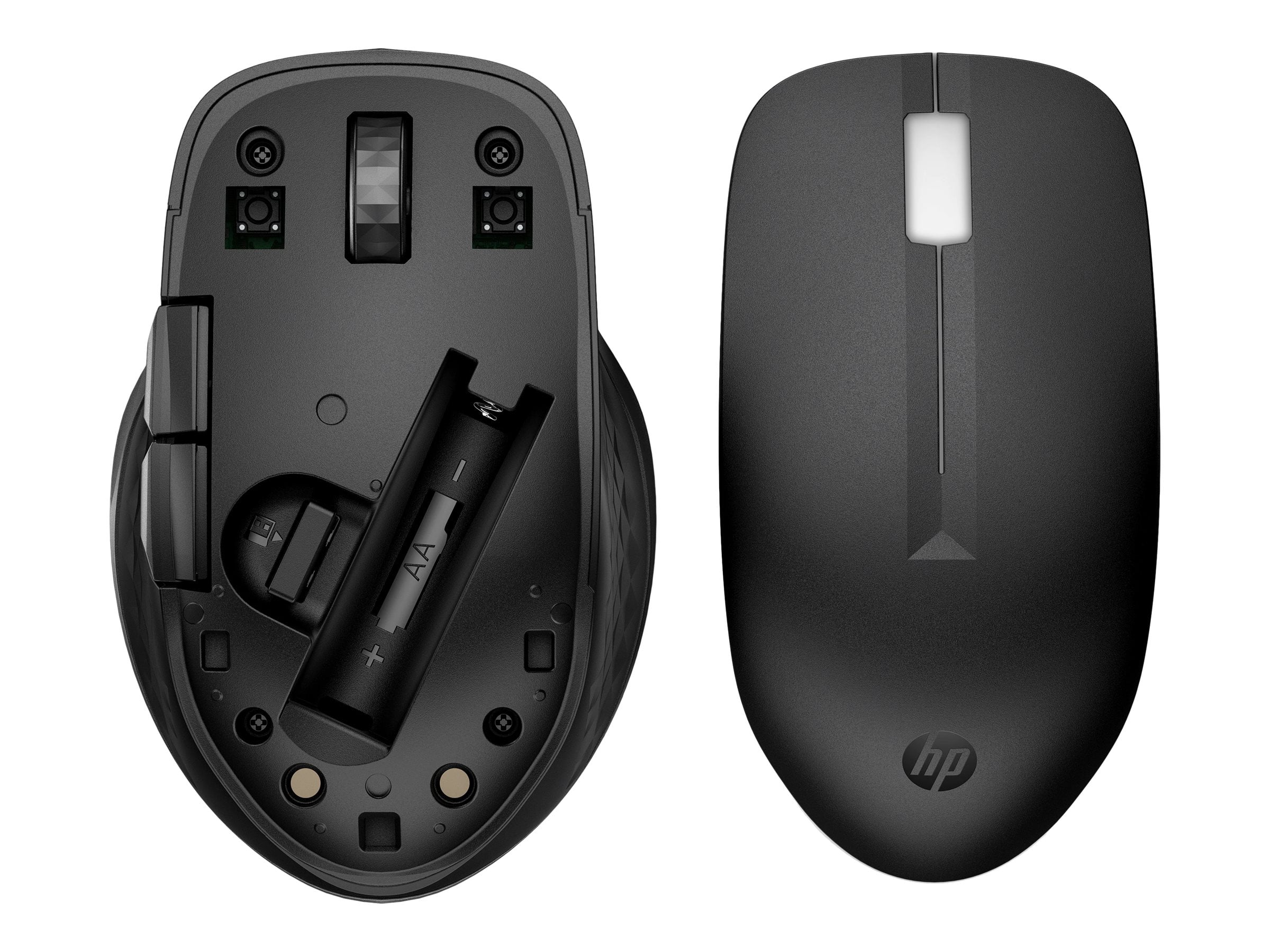 HP 435 Multi-Device Wireless Mouse (3B4Q5UT) - Wireless - 32.81 ft - Bluetooth/Radio Frequency - 2.40 GHz - USB Type A - 4000 dpi - Scroll Wheel - 5 Button(s) - 4 Programmable Button(s) - Symmetric...