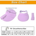 thumbnail image 5 of Ponytail Sun Hats for Women, 2 in 1 Zip-Off Uv Protection Wide Brim Beach Hat Sun Visors, 5 of 7