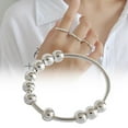 thumbnail image 2 of Women Anxiety Ring Beaded Finger Ring with Exquisite Appearance Gift for Friends and Family Type 8, 2 of 8