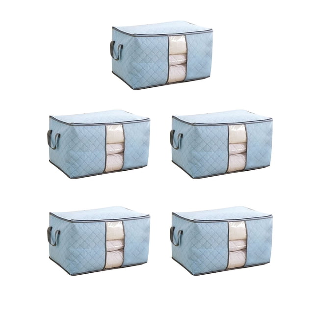 Organizador de Plegado de Colcha, Bolsa de Almacenamiento Plegable de Ropa de 5 piezas para calcetinas