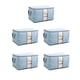 thumbnail image 2 of Bolsa de almacenamiento plegable para ropa, 5 piezas, bolsa de almacenamiento plegable para ropa, organizador de colchas, elaborado por expertos, 2 of 8