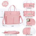thumbnail image 4 of Bolsa de almuerzo MAXTOP con aislamiento térmico para mujer y trabajo, rosa, 4 of 6