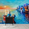 thumbnail image 3 of Idea4wall 4pcs Oil Painting Peel and Stick Wallpaper Removable Wall Murals Large Wall Stickers for Home Decoration, 66"x24", 3 of 5