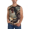 thumbnail image 6 of Daiia Western Cowboy Snake Ram Skull Printed Men's Tank Tops,Casual Soft Sleeveless Gym Muscle Shirts Bodybuilding Tee-Large, 6 of 8