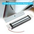 thumbnail image 2 of DC12V 280kg/600Lbs Concealed Frameless Magnetic Lock Solenoid Lock Retention Force Solenoid Lock Security NC Mode for Access Control System etc., 2 of 9
