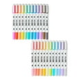 Pen + Gear Fine & Chisel DualTip Markers, Assorted Ink Colors, 24