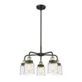 thumbnail image 5 of Innovations Lighting  Bell - 5 Light 23" Stem Hung Chandelier Antique Brass/Clear Deco Swirl, 5 of 5