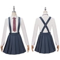 thumbnail image 2 of Disfraz de Anime Matilda the Musical para mujer, traje de uniforme escolar gris con corbata, atuendo de carnaval de Halloween para hombres, mujeres, niños y niñas, 2 of 5