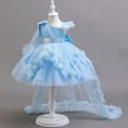 thumbnail image 4 of Avrntaa Toddler Girls Wedding Dresses Tulle Birthday Party Dress Multiple Layers Tailed Dress for 1-8Y, 4 of 8