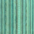 thumbnail image 1 of Ahgly Company Indoor Square Southwestern Light Blue Country Area Rugs, 7' Square, 1 of 4