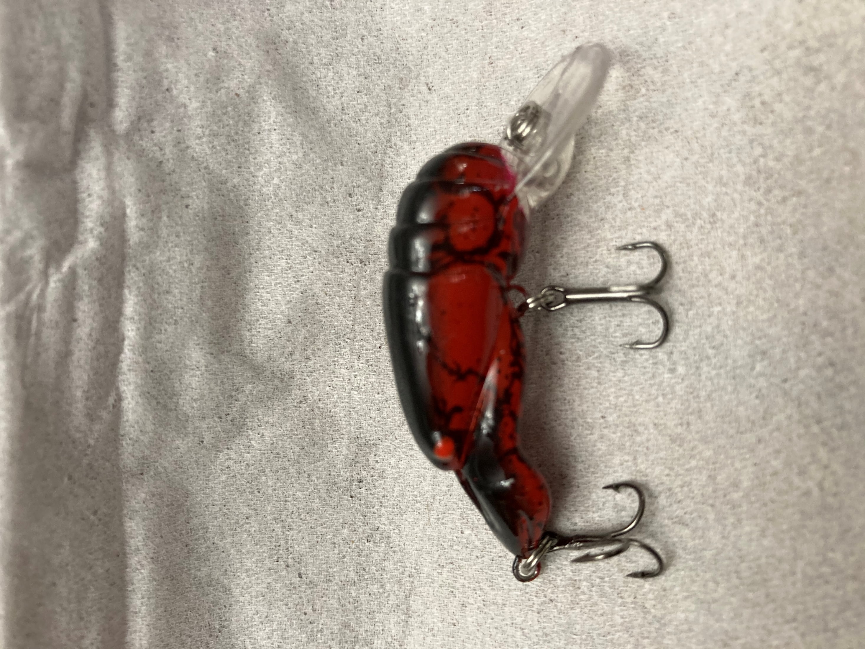 Arkie Lures 220 Series Crappie Crankbait, Color Red Craw