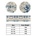 thumbnail image 6 of Xipuska Navy Blue Coastal Bed Runners for Queen Size Bed, Decorative Bed Throws for Foot of Bed, Vintage Summer Beach Shell Starfish Bed Runner Sofa Throw Bedding Scarf Protector Slipcover, 6 of 6