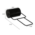 thumbnail image 7 of Tenozek Lawn Roller, Push/Tow Behind Water Filled Steel Yard Sod Roller for Garden Backyard, Ball Field, Park (10 Gallon/19.5in, Black), 7 of 7