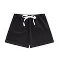 thumbnail image 4 of Cethrio Girls Cotton Athletic Shorts, Summer 3 Piece Elastic Waist Soft Running Shorts Yellow Size 4-5 T, 4 of 4