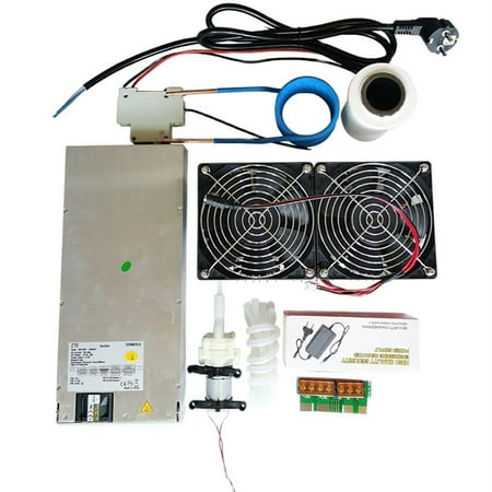 

ZVS Induction Heater 2500W Induction Heating PCB Board Heating Machine+Heating Coil+70mL rucible+Pump+Power Supply