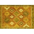 thumbnail image 1 of Ahgly Company Machine Washable Indoor Rectangle Persian Yellow Traditional Area Rugs, 3' x 5', 1 of 4