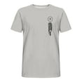 thumbnail image 3 of Shirts for Men Short Sleeve Round-Neck Independence Day Print Casual Shirts Gray XXL, 3 of 5