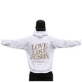 thumbnail image 2 of Love Like Jesus Hoodies for Men 2025 Long Sleeve Christian Graphic Hoodie Hooded Sweatshirt Pullover Tops, 2 of 5