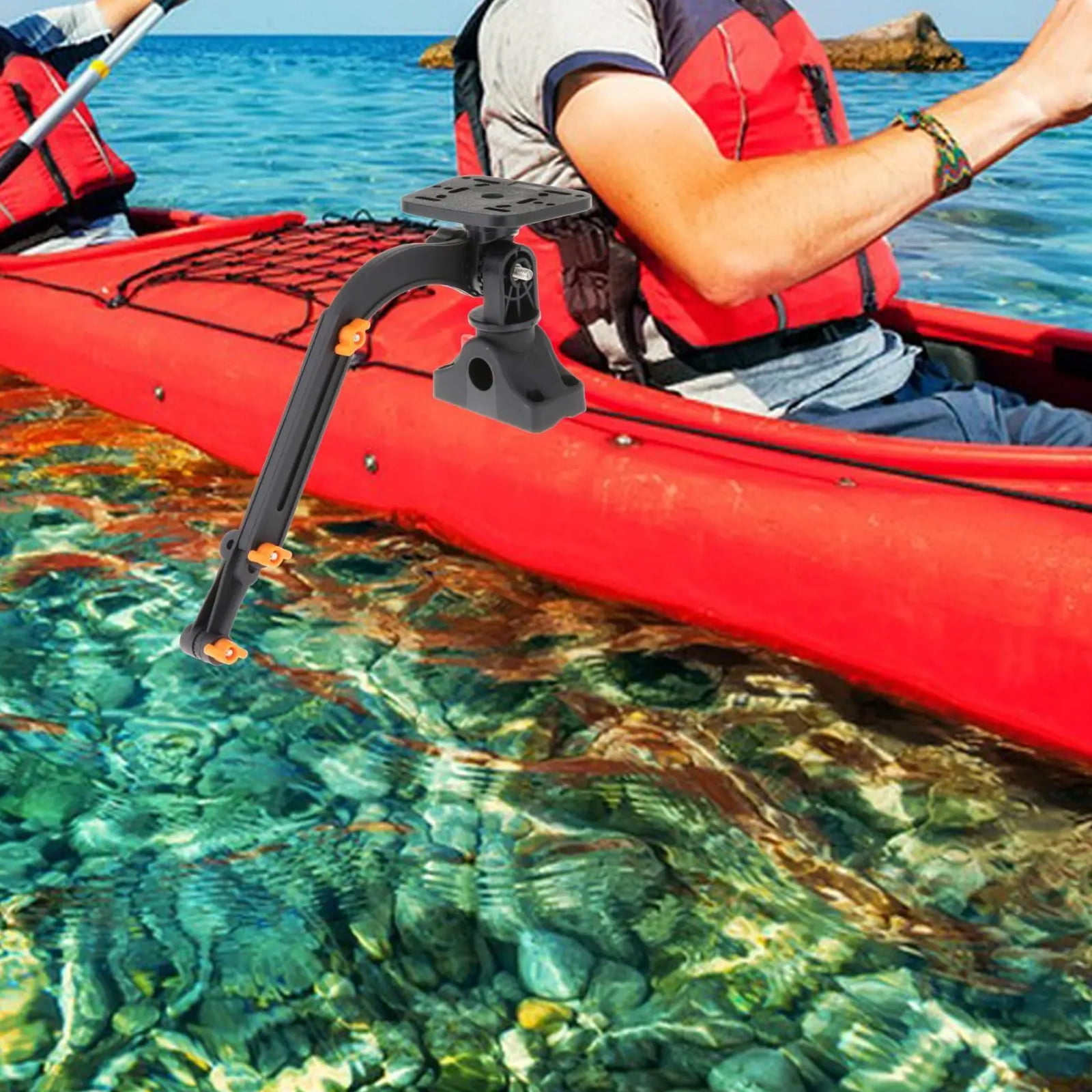Kayaks Fish Finder Mount Marine Kayaks Transducer Mounting Arm Electronic Fish Finder Mount Base Kayaks Accessories