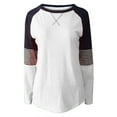 thumbnail image 6 of safuny Women's Trendy Loose Basic Tops Clearance Solid Tops Short Sleeve Tees Round Neck Shirts Raglan Vintage Clothing 2024 Fashion Summer White M, 6 of 6