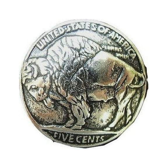 Conchos Buffalo Nickel Buttons 15mm 9/16" 8 Pcs