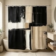thumbnail image 4 of SIfdSeng My Items Abstract Modern Neutral Shower Curtain Art Bathroom Decorative Belt Hook, 4 of 4