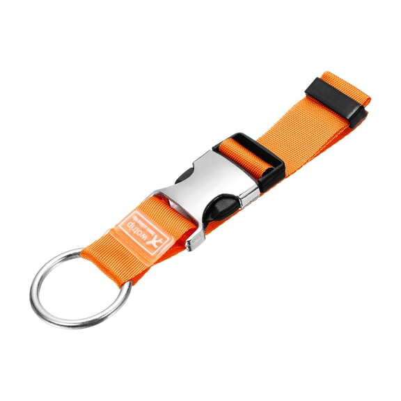 Add A Bag Luggage Strap, 6-12 Inch Adjustable Suitcase Belt Travel Accessories, Luggage Connector for Carry-on Baggage, Orange