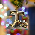 thumbnail image 5 of Taotanxi 26 Letters Christmas Ornaments Christmas ConstructionTruck Ornaments Decoration Vintage Excavator Tree Decoration Construction Truck Hanging Crafts for Farmhouse Home Xmas Party Decor, 5 of 5