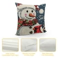 thumbnail image 4 of Qinduosi Let it Snow Christmas Red Pillow Covers Inch Xmas Snowman Decorative Square Pillow Cases Set of Winter Holiday Home Decor Linen Throw Pillows for Sofa Couch Outdoor, 4 of 5