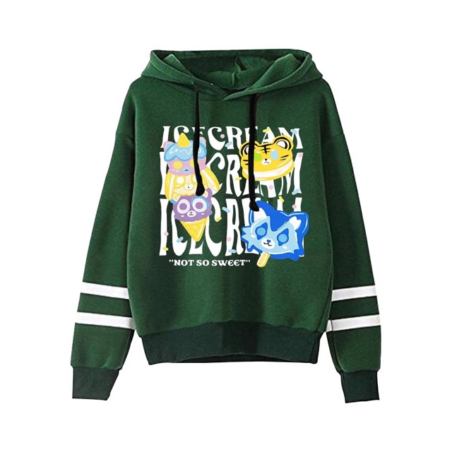 ItsFunneh Krew District Pas Si Doux Chandail à Capuchon Unisexe à Manches Longues Chandail en Molleton Chandail Vêtements