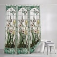 thumbnail image 3 of Shower Curtains for Bathroom, Green Spring Botanical Waterproof Fabric Shower Curtain, Summer Butterfly Vintage Decorative Bathroom Curtain for Bathtub, 72"x72", No Hooks Included, 3 of 9