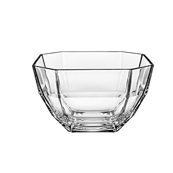Barski - European Glass Deep Octagon Serving Bowl, 8.5" Diameter, 110 oz, Handmade, Dishwasher Safe, Made in Europe