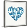 thumbnail image 2 of Marmont Hill I Love You with All My Heart IV Framed Wall Art, 2 of 6