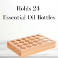 thumbnail image 2 of Plateau en Bois pour Huiles Essentielles Rangement Aromathérapie Ouvert pour Bouteilles d'Huiles Essentielles 15ml (24 Bouteilles), 2 of 5