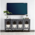 thumbnail image 6 of Trent Home Transitional 4-door Wood and Mirror Sideboard in Charcoal Gray, 6 of 6