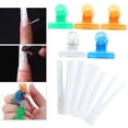 thumbnail image 4 of 10 piezas de extensión de uñas de fibra de vidrio para manicura, puntas acrílicas, 5 piezas de abrazaderas para decoración de uñas, 4 of 14