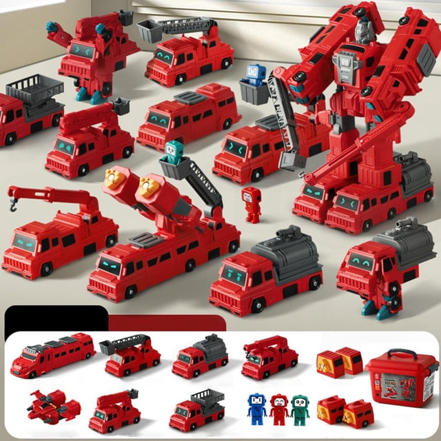 Ensemble de Jouets de Sculpture Modulaires avec Boîte de Rangement, Magnétique