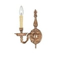 thumbnail image 2 of Crystorama 2401-OB Cast Brass Wall Mount Wall Sconce, Olde Brass, 2 of 2