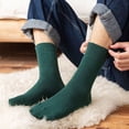 thumbnail image 2 of Opolski Thick Winter Socks Mid-calf Socks 1 Pair Unisex Knitted Mid-tube Thick Plush Soft Warm Sweat Absorption No Odor Anti-slip Elastic Casual Floor Socks, 2 of 8
