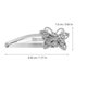 thumbnail image 2 of Nestingho 12Pcs Rhinestone Butterflies Hair Clips Silver Metal Snap Hair Barrettes for Styling, 2 of 6