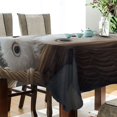 thumbnail image 3 of BZSMCE Square Tablecloth Charming Owls Snuggled in A Basket Pattern Tableclothes, 3 of 9