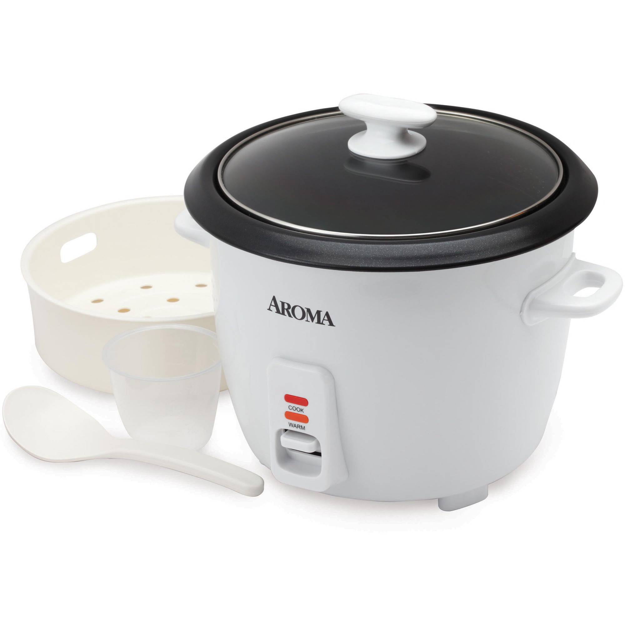 Aroma 32-Cup Rice Cooker, White